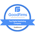 GoodFirms top digital marketing company badge
